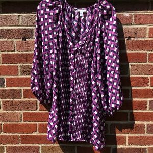 Geometric Blouse Plus Size